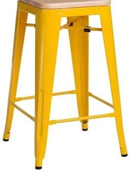 Základna hokeru 66cm Paris Wood žlutá