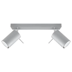 Stropní svítidlo Ring 2 šedé moderní kovové do obýváku, kuchyně nebo ložnice