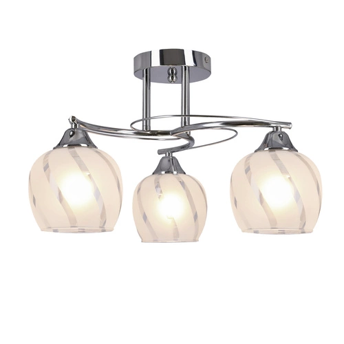 Stropní lampa Prego chrom 3x40W E27 čirý difuzor