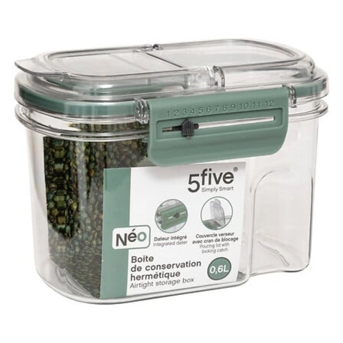 Hermatická krabička Neo zelená jednoduchá 0,6L