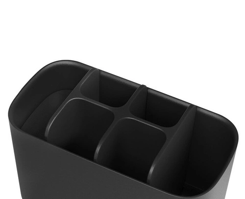 Joseph Joseph EasyStore černý organizér na zubní kartáčky do koupelny, velký, moderní