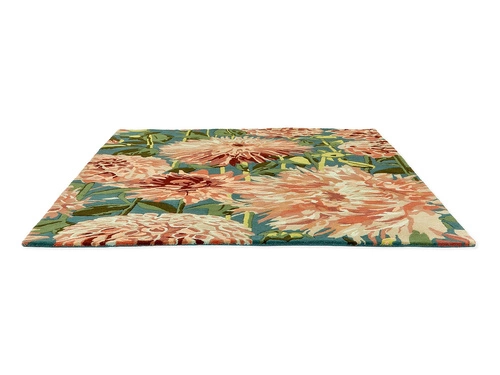 Vlněný koberec do obýváku Dahlia Coral Wilderness 170x240 moderní glamour květinový Harlequin