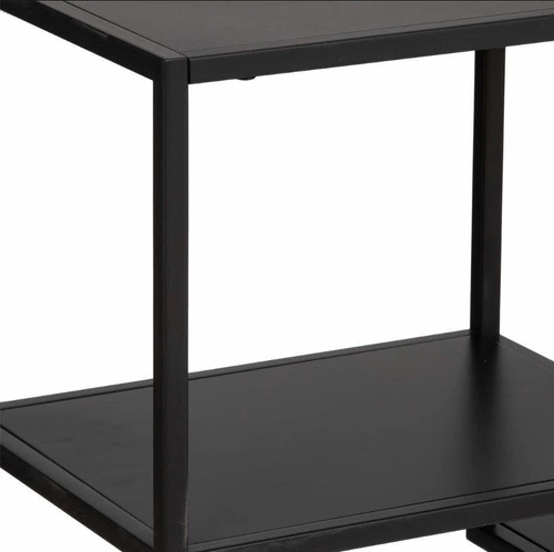 Kovová černá knihovna Gota 5 polic moderní do obýváku a kanceláře Atmosphera