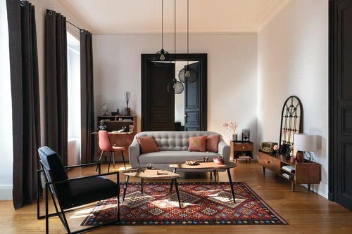 Sada 2 stolků Mileo L černá