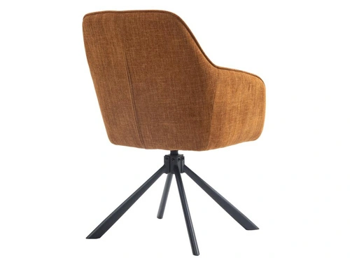 Otočná jídelní židle Avola čalouněná s područkami