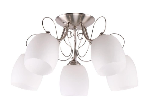 Závěsná lampa Amba 5x40W E27 bílá / meg