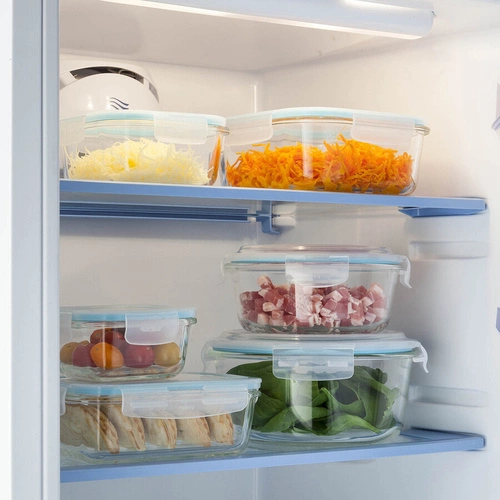 Skleněná nádoba na oběd 0,53 l čtvercová