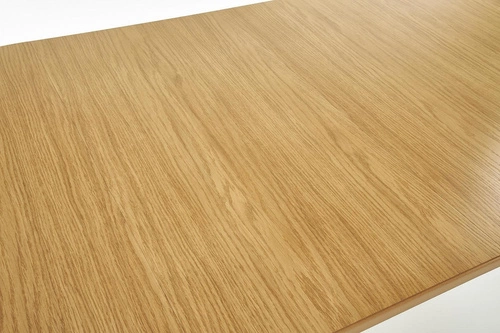 Rozkládací kulatý jídelní stůl Baros 100-200 cm moderní medový dub Intesi