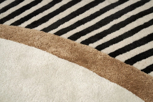 Oválný vlněný koberec Amber Beige 160x230 do obýváku moderní měkký