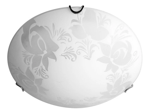 Stropní svítidlo Beris 30 kulaté skleněné bílé moderní do obýváku a ložnice