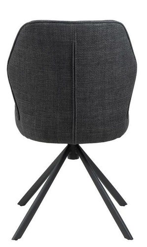 Otočná čalouněná židle Aura tmavě šedá Actona do jídelny a obýváku moderní