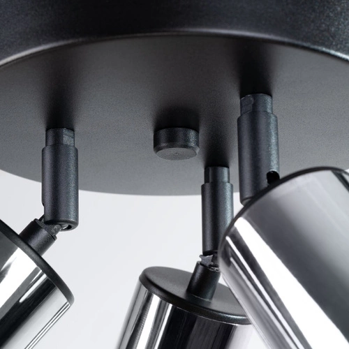 Stropní svítidlo WINX 3P černý chrom moderní kovové do obýváku a ložnice SOLLUX