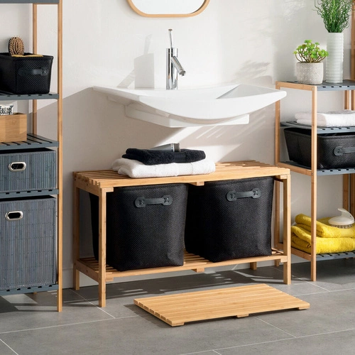 Koupelnová mřížka/podložka 53x36 cm z bambusu