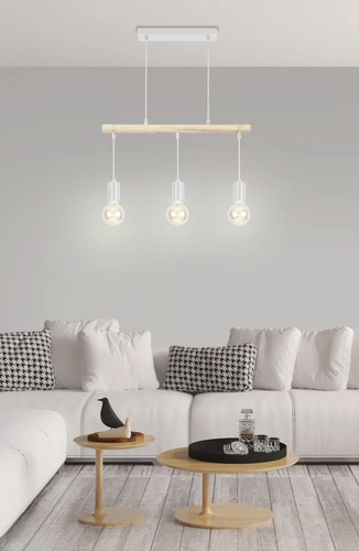 Závěsná lampa Izzy 3x60W E27 bílá