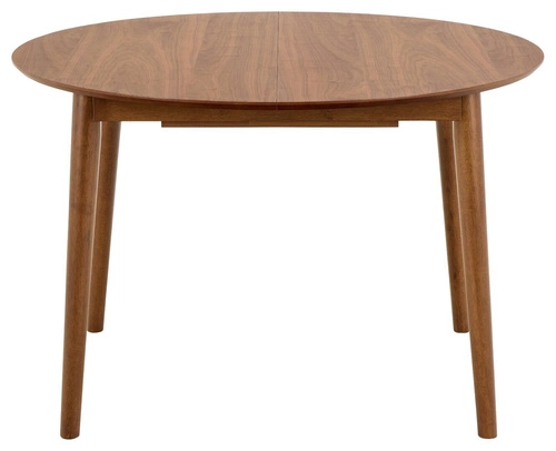 Rozkládací kulatý jídelní stůl Montreux Actona ořech moderní dřevěný 115–154 cm