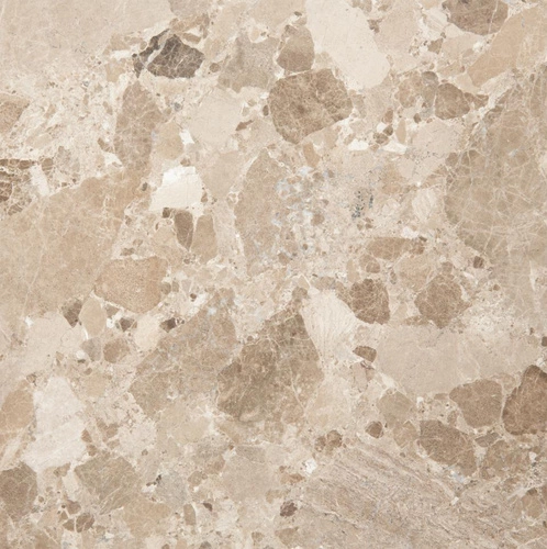 Konferenční stolek Naxos kulatý mramorový hnědý 80 cm moderní do obýváku Actona