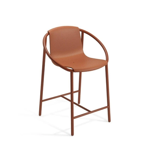 Hoker Ringo hnědý moderní s opěrkou a područkami Umbra do kuchyně a k ostrůvku