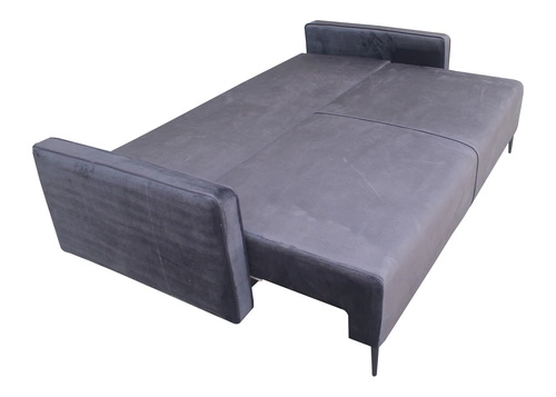 Rozkládací pohovka s úložným prostorem Arosa grafitová do obýváku v loft stylu