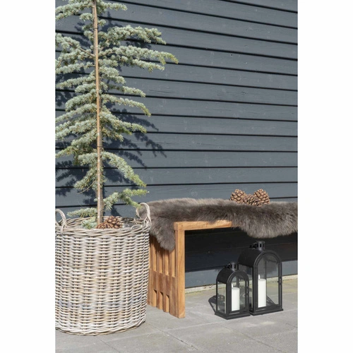 Sada 2 dekorativních košů Indo z ratanu boho do obýváku a na terasu House Nordic