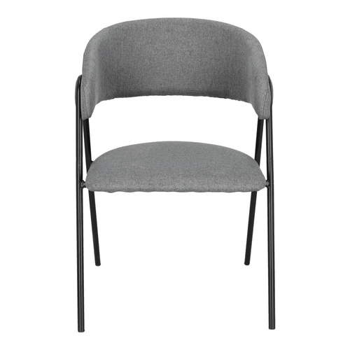 Čalouněná židle Larisa šedá s područkami loftová do jídelny a kuchyně Intesi