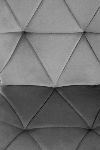 Jídelní židle Eve čalouněná šedý samet moderní s opěradlem na černých nohách Intesi