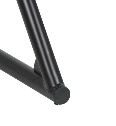 Herní stůl Trooper černý industriální s otvory na kabely a držákem na hrnek