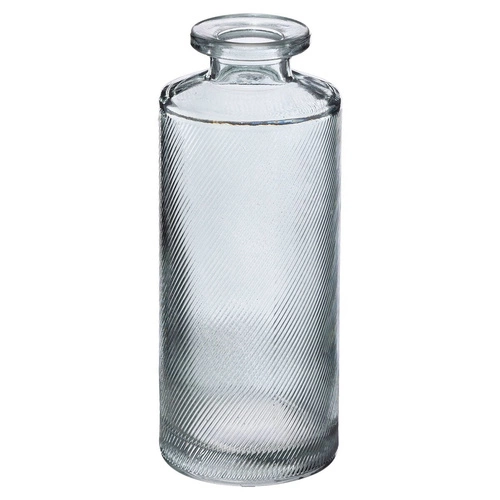 Sada tří skleněných váz Atmosphera modré moderní dekorativní na květiny