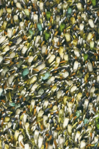 Zelený vlněný shaggy koberec do obýváku Spring 200x300 cm moderní měkký CARPETS & MORE