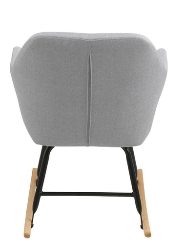 HOUPACÍ KŘESLO EMILIA šedé světlé