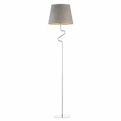 Podlahová lampa FOGO GOLD chrom šedá