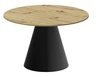 Konferenční stolek Ayden kulatý 80 cm moderní dub artisan černý