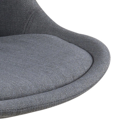 Čalouněná židle Dima Actona šedá skandinávská do jídelny a obývacího pokoje na dřevěných nohách