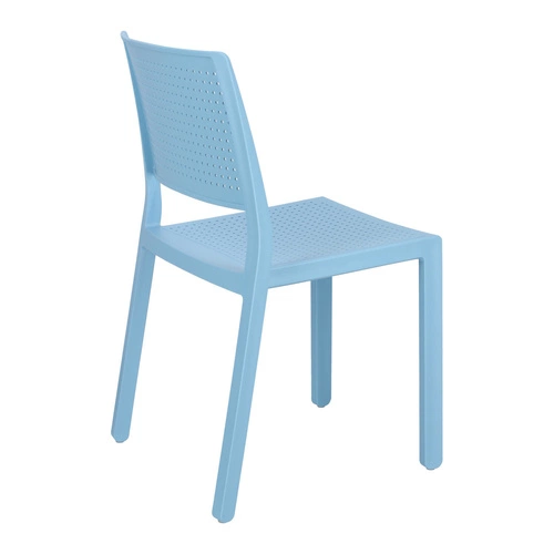 Zahradní plastová židle Emi modrá SCAB Design, stohovatelná, snadné čištění