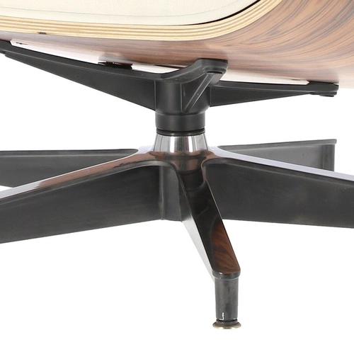 Kožené bílé otočné relaxační křeslo Vip moderní do obývacího pokoje ve stylu Lounge Chair