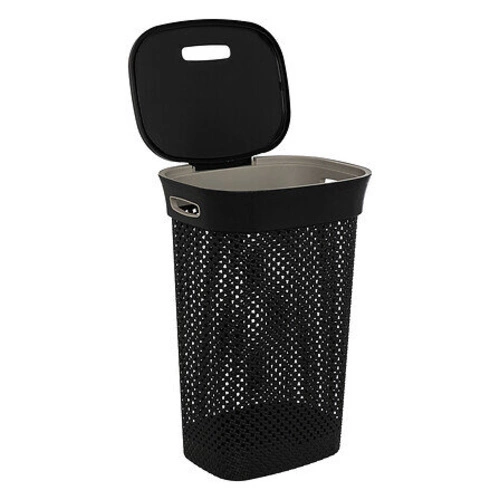 Koš na prádlo Purl 60l tmavě šedý