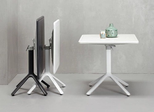 Skládací stůl Eco 70x70 cm do kuchyně a zahrady antracit moderní SCAB Design