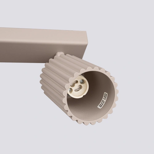 Moderní stropní svítidlo KARBON 3L taupe béžové hliníkové do obýváku a kuchyně nastavitelné