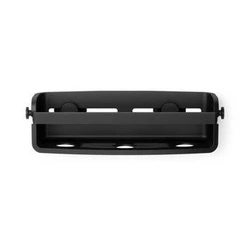 Umbra FLEX černá koupelnová polička do sprchy GEL-LOCK moderní s háčky bez vrtání