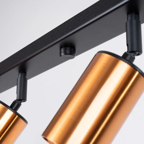 Moderní stropní svítidlo WINX 6L černá měď, nastavitelné do obýváku a jídelny SOLLUX