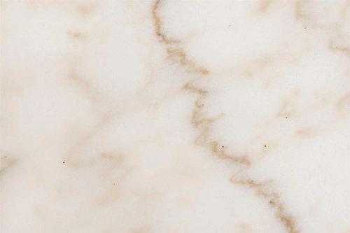 Kulatý mramorový konferenční stolek Avila bílý moderní glamour do obýváku výška 45 cm