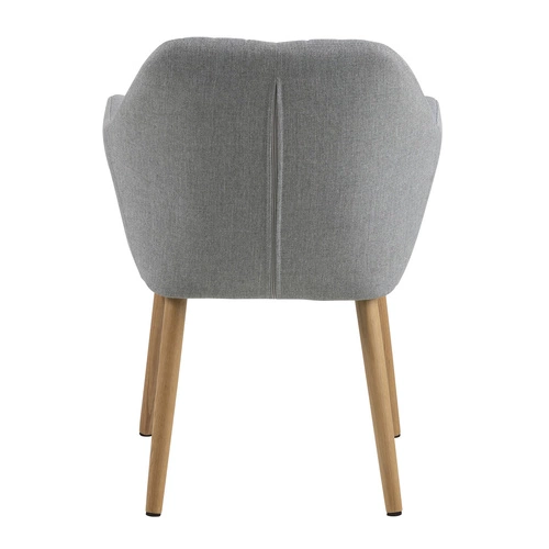 Čalouněná židle Emilia šedá s područkami do jídelny a obýváku skandinávský styl Actona