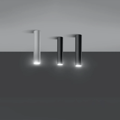 Moderní bílý stropní přisazený světlo z kovu Lagos 30 do obýváku, kuchyně a ložnice Sollux