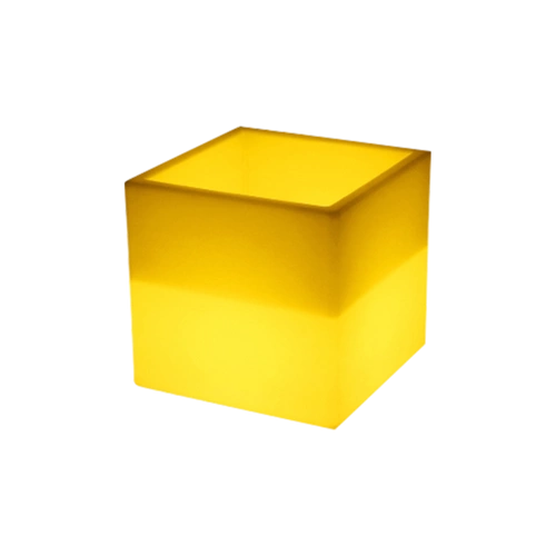 Zahradní lampa květináč FLOWER CUBE LED RGBW 16 barev 40 cm