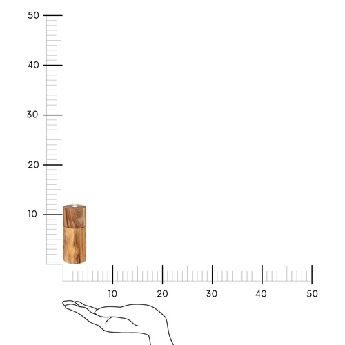Ruční mlýnek na sůl a pepř Harmony 12,5 cm akáciové dřevo moderní 5five