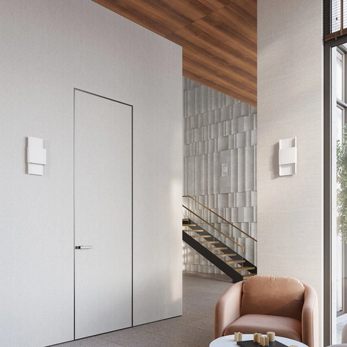 Nástěnné svítidlo DURLIN bílé moderní ocelové do obýváku a ložnice SOLLUX LIGHTING 40 cm