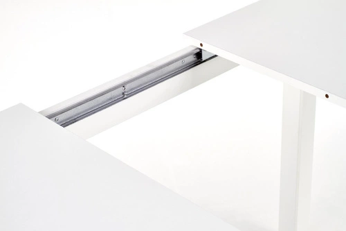 Rozkládací jídelní stůl Rocco Intesi bílý moderní pro 4–6 osob 118–158 cm