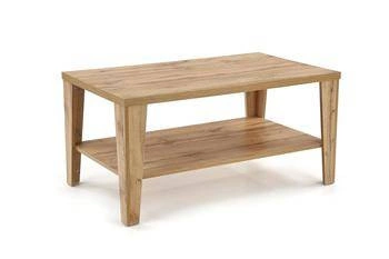 Konferenční stolek Deya obdélníkový dubový s policí moderní do obýváku Intesi 110x65 cm