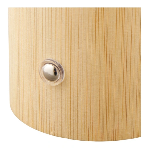 Noční LED lampička Stafford akumulátorová bambusová do ložnice bílá