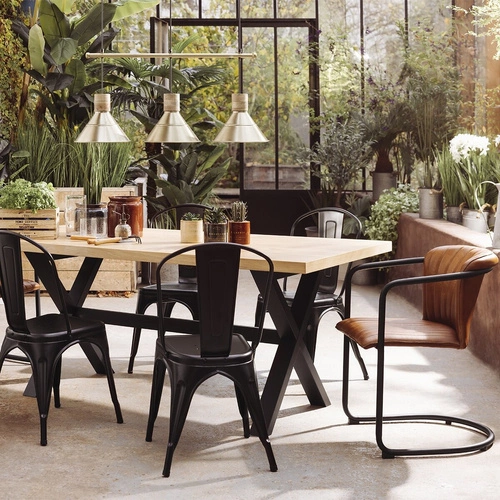 Jídelní čalouněná židle z pravé kůže Kavi Atmosphera hnědá s područkami