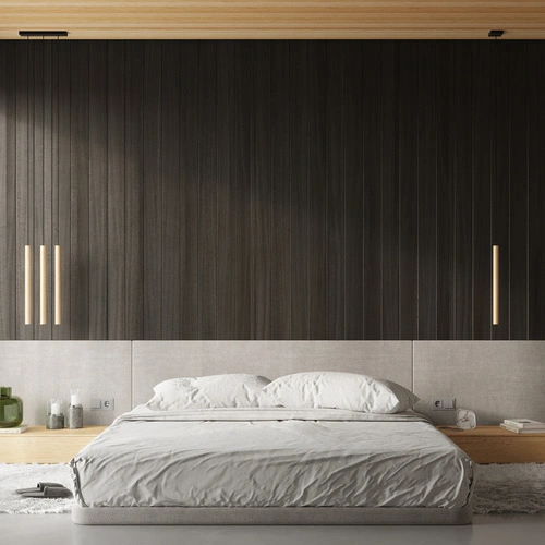 Moderní závěsné svítidlo Pastelo dřevo do obýváku a jídelny 120 cm